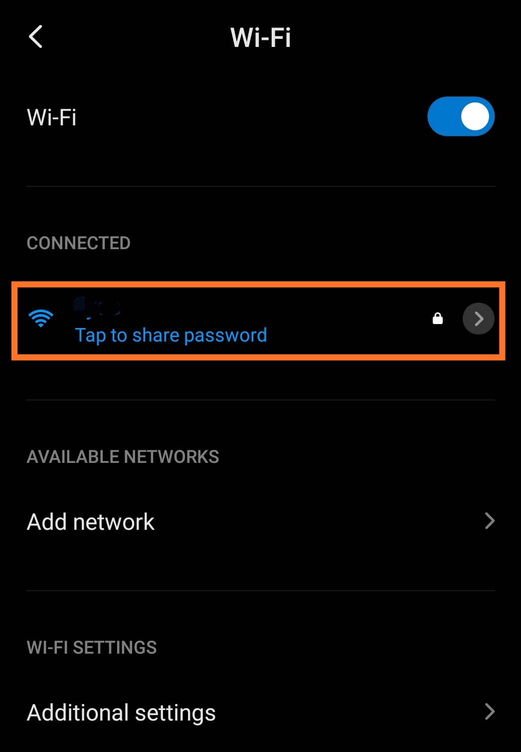 Wifi Network List