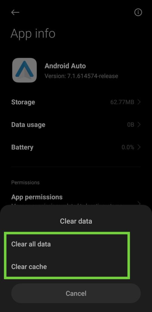 clear android app data and cache