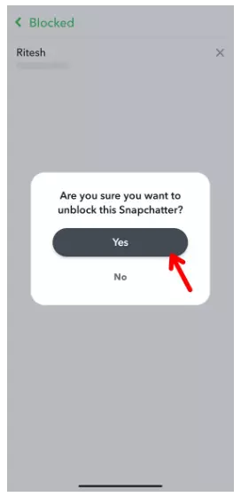 Unblock Someone on Snapchat