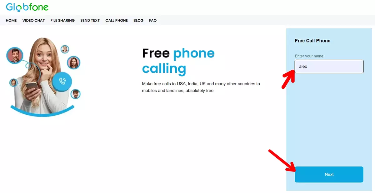 Globefone official webiste