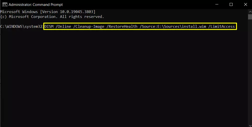 Use DISM Commands To Repair Windows