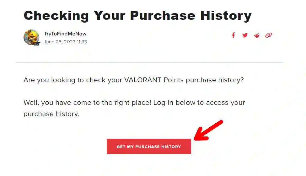 Check VALORANT Purchase History