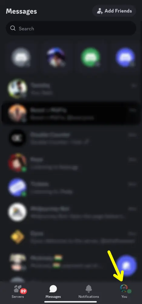 Discord Mobile Profile
