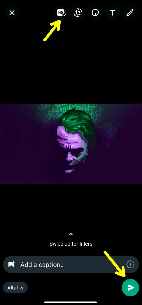 Send HD Photos on WhatsApp