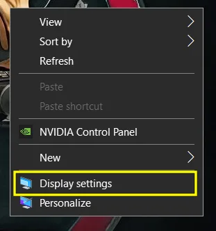 Windows Display Setting