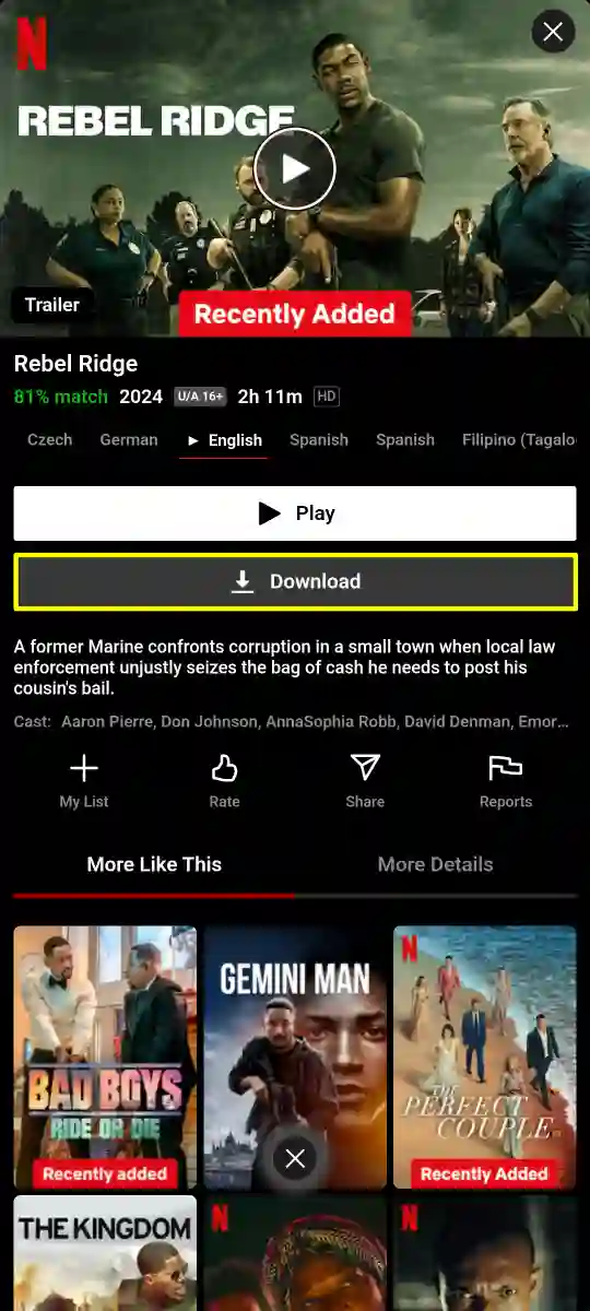 Download Shows on Netflix for Offline Viewing
