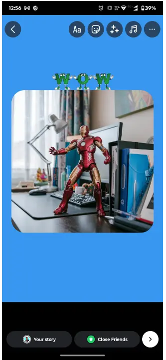 Change Background Color on Instagram Story to a Solid Color