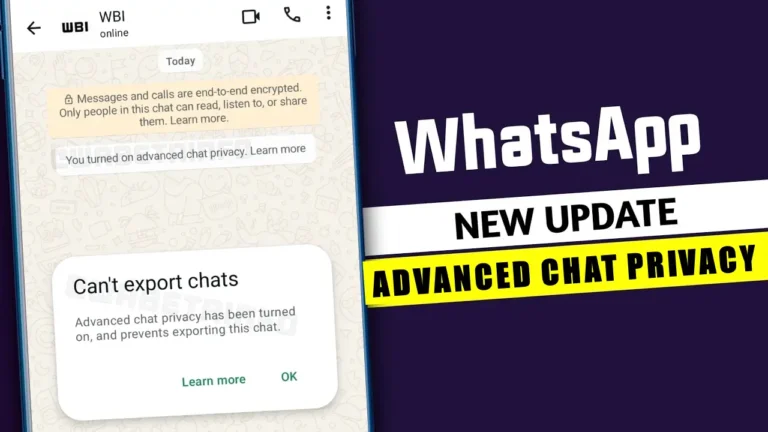 WhatsApp Advanced Chat Privacy