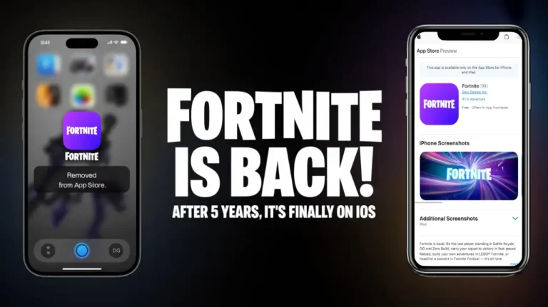 Fortnite back on iOS App Store