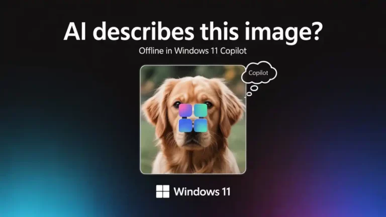 Windows 11 Describe Image feature that works offline