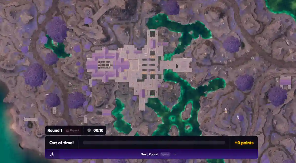 Guess the ocation on Fortnite Geoguessr