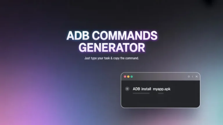 ADB Commands Generator