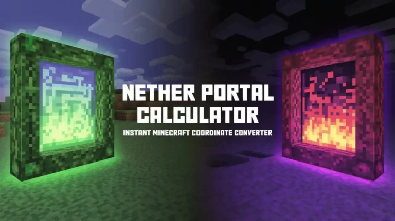Minecraft Nether Portal Calculator