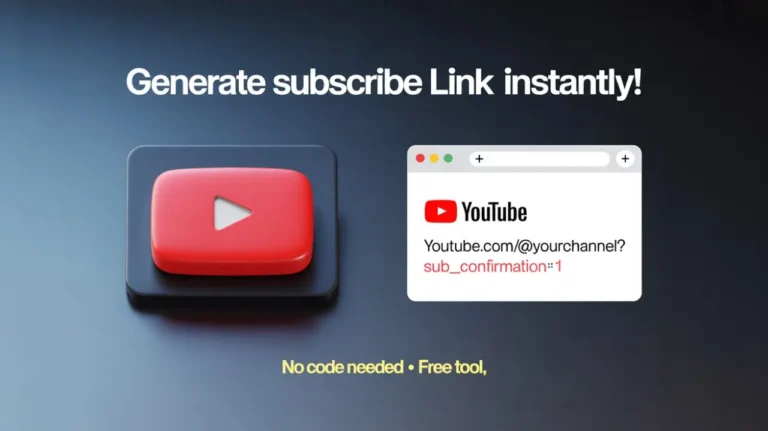 Youtube Subscribe Link Generator